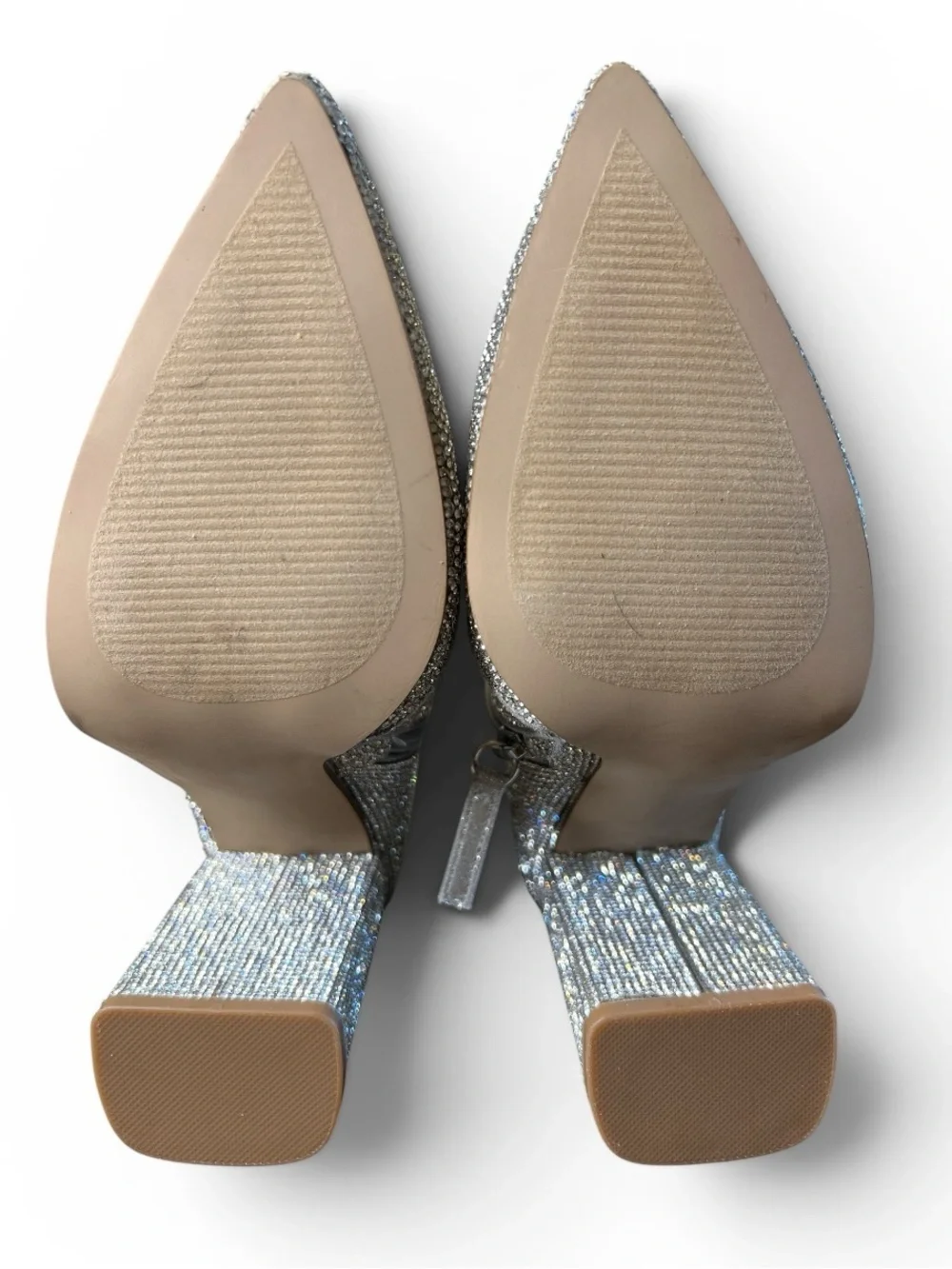 Steve Madden Size 7.5 Notice Rhinestone Sparkle Block Heel  Ankle Boots New